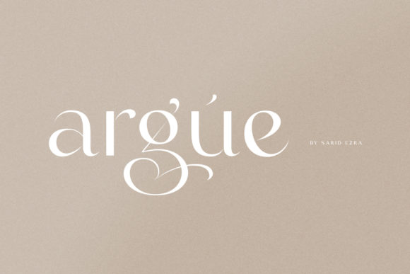 Argue: The Creative Display Font That Elevates Your Vision