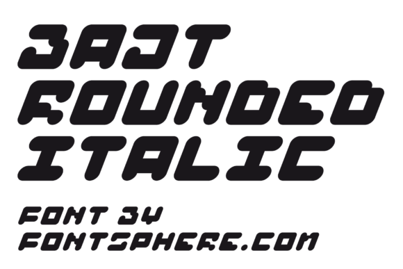 Bajt Rounded: The Futuristic All-Caps Display Font for Modern Workflows