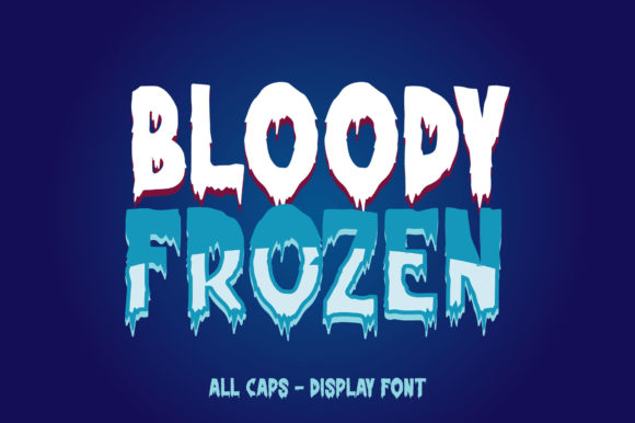 Bloody Frozen: The Bold Display Font for Creative Impact