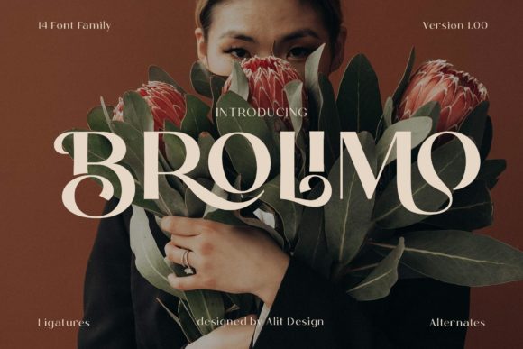 Brolimo: The Elegant Display Font for Trendy Creations