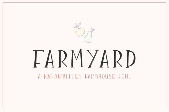 Farmyard: A Distinct Display Font for Creative Projects