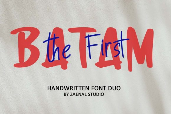 First Batam: The Colorful Duo Font That Brings Authentic Fun to Your Designs