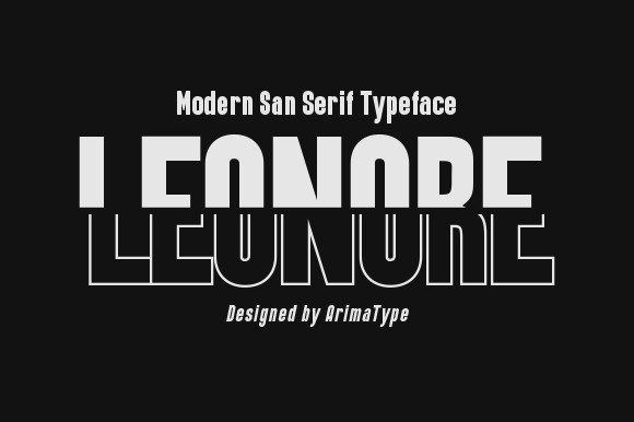 Leonore: The Modern Display Font That Elevates Your Creative Vision