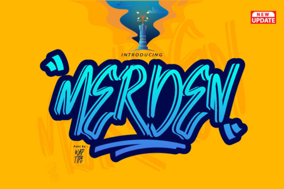 Merden Graffiti: A Bold Font for Urban-Inspired Design