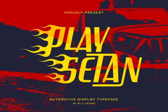 Play Setan: The Bold Racing Display Font for High-Speed Brands