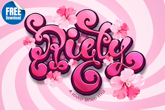 Riety: A Retro-Style Font for Memorable Wedding and Brand Projects